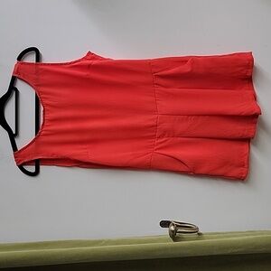 ZY Lightweight Sleeveless Deep Back V Neck Romper Size Large